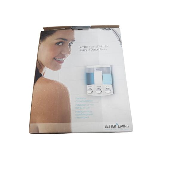 Better Living Trio Shower Dispenser NIB - Picture 2 of 2